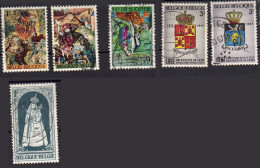 Belgique 1967 6 Timbres COB  1425-26, 1432, 1433-34, 1436 - Gebraucht
