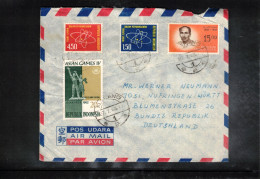 Indonesia 1963 Interesting Airmail Letter - Indonésie