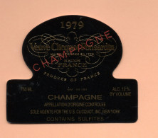 Etiquette De Champagne  "Veuve  Cliquot  1979 - Champagner