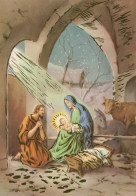Vergine Maria Madonna Gesù Bambino Natale Religione Vintage Cartolina CPSM #PBB879.A - Vierge Marie & Madones