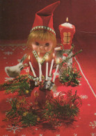 SANTA CLAUS Happy New Year Christmas GNOME Vintage Postcard CPSM #PAY494.A - Santa Claus