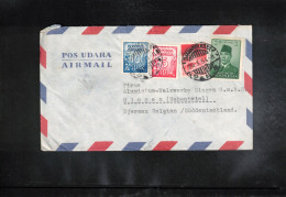 Indonesia 1954 Interesting Airmail Letter - Indonésie