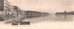 FR66 PORT VENDRES - Carte Postale Panoramique Non Pliée - ND 1403 - Panorama Du Port Neuf Et Des Quais - Animée - Belle - Port Vendres