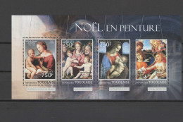 Togo 2013 Paintings Botticelli, Raphael, Bronzino, Da Vinci Sheetlet MNH - Sonstige & Ohne Zuordnung