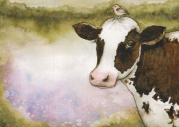 VACA Animales Vintage Tarjeta Postal CPSM #PBR810.A - Cows