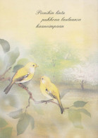 PÁJARO Animales Vintage Tarjeta Postal CPSM #PBR700.A - Birds