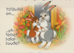 CONIGLIO Animale Vintage Cartolina CPSM #PBR146.A - Autres & Non Classés