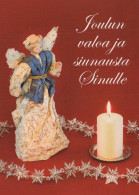 ÁNGEL Navidad Vintage Tarjeta Postal CPSM #PBP578.A - Angeli