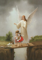 ANGELO Natale Vintage Cartolina CPSM #PBP424.A - Angeli