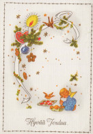 ANGE Noël Vintage Carte Postale CPSM #PBP405.A - Angeli
