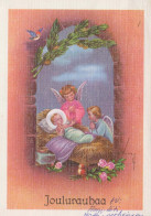 ANGELO Natale Gesù Bambino Vintage Cartolina CPSM #PBP294.A - Angeli