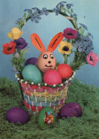 EASTER RABBIT EGG Vintage Postcard CPSM #PBO446.A - Pâques