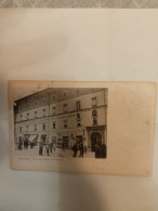 Fp VG 1902 Macerata Palazzo Della Prefettura Animata Scritte Sui Muri Propaganda Anticlericale Rarità - Macerata
