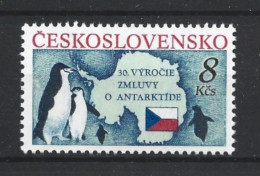 Ceskoslovensko 1991 Antarctic Treaty 30th Anniv. Y.T. 2886 ** - Unused Stamps