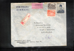 Indonesia 1961 Interesting Airmail Registered Letter - Indonesia
