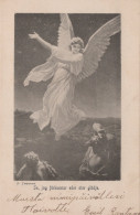 ANGEL CHRISTMAS Holidays Vintage Antique Old Postcard CPA #PAG658.A - Anges