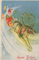 PÈRE NOËL Bonne Année Noël Vintage Carte Postale CPSMPF #PKG322.A - Santa Claus