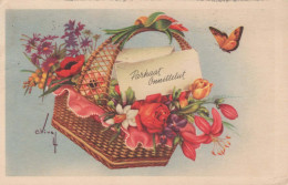 FLORES Vintage Tarjeta Postal CPSMPF #PKG065.A - Bloemen