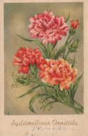 FLORES Vintage Tarjeta Postal CPA #PKE557.A - Flowers