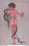 SUZANNE MEUNIER LA FEMME ET LE SERPENT FEMME NUE - Meunier, S.