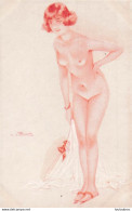 SUZANNE  MEUNIER ETUDE DE NU FEMME NUE SANGUINE - Meunier, S.