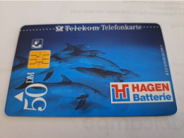 DUITSLAND/ GERMANY  CHIPCARD /50 DM  / DELPHINS/ HAGEN BATTERIE   / S 97   / MINT CARD     **16759** - S-Reeksen : Loketten Met Reclame Van Derden