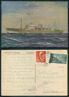 BARCOS SHIP BATEAU PAQUEBOT STEAMER [ BARCOS # 05270 ] -PORTUGAL COMPANHIA NACIONAL NAVEGAÇÃO PAQUETE UIGE 10-1958 - Steamers