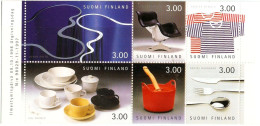 Finland Suomi 1998 Finnish Design Stamp Booklet MNH Cutlery, Cups, Chair, Textile - Other & Unclassified