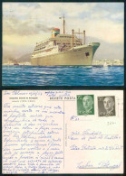 BARCOS SHIP BATEAU PAQUEBOT STEAMER [ BARCOS # 05271 ] -PORTUGAL COMPANHIA NACIONAL NAVEGAÇÃO PAQUETE VERA CRUZ 4-964 - Steamers