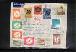 Indonesia 1960 Interesting Airmail Letter - Indonésie