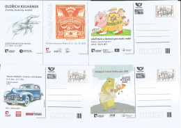 CDV PM 104-8 Czech Republic Exhibitions In Post Museum In 2015 Car Cat Bear As A Postman - Cartoline Postali
