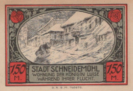 1.5 MARK Stadt SCHNEIDEMÜHL Posen UNC DEUTSCHLAND Notgeld Banknote #PI038 - [11] Lokale Uitgaven