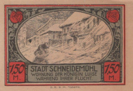 1.5 MARK 1914-1924 Stadt SCHNEIDEMÜHL Posen UNC DEUTSCHLAND Notgeld #PD332 - [11] Lokale Uitgaven