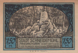 1.5 MARK 1914-1924 Stadt SCHNEIDEMÜHL Posen UNC DEUTSCHLAND Notgeld #PD313 - [11] Lokale Uitgaven