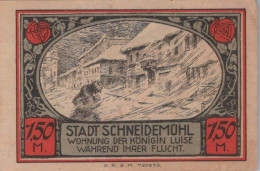 1.5 MARK 1914-1924 Stadt SCHNEIDEMÜHL Posen UNC DEUTSCHLAND Notgeld #PD327 - [11] Local Banknote Issues