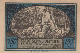 1.5 MARK 1914-1924 Stadt SCHNEIDEMÜHL Posen UNC DEUTSCHLAND Notgeld #PD305 - [11] Lokale Uitgaven