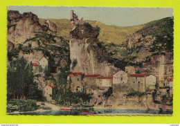 48 CASTELBOUC Vers Florac Gorges Du Tarn Les Ruines Du Château VOIR Légende Du Temps Des Croisades Au Dos - Florac