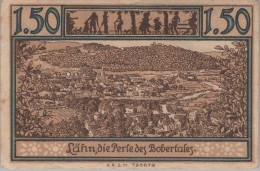 1.5 MARK 1914-1924 Stadt LÄHN Niedrigeren Silesia UNC DEUTSCHLAND Notgeld #PD204 - [11] Local Banknote Issues