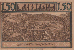 1.5 MARK 1914-1924 Stadt LÄHN Niedrigeren Silesia UNC DEUTSCHLAND Notgeld #PD221 - [11] Local Banknote Issues