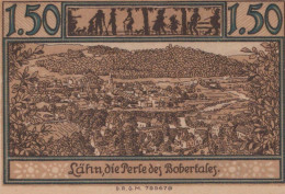 1.5 MARK 1914-1924 Stadt LÄHN Niedrigeren Silesia UNC DEUTSCHLAND Notgeld #PB911 - [11] Local Banknote Issues