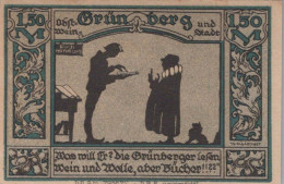 1.5 MARK 1914-1924 Stadt GRÜNBERG Niedrigeren Silesia UNC DEUTSCHLAND Notgeld #PD074 - Lokale Ausgaben