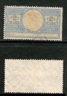 GERMANY   1906 USED 2 MARK RAIL FREIGHT STAMP  (CONDITION PER SCAN) (GL1-15) - Other & Unclassified