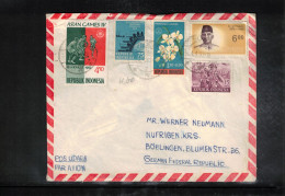 Indonesia 1963 Sport - Field Hockey Interesting Airmail Letter - Indonésie