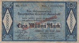 1 MILLION MARK 1923 Stadt LEIPZIG Saxony DEUTSCHLAND Papiergeld Banknote #PK951 - [11] Emissions Locales