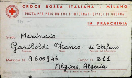 ITALY - WW2 – WWII Prigioniero Di Guerra 1940-1945 –  (AGIAB) - S8158 - Posta Militare (PM)