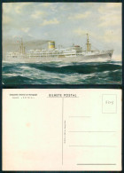 BARCOS SHIP BATEAU PAQUEBOT STEAMER [ BARCOS # 05273 ] -PORTUGAL COMPANHIA COLONIAL NAVEGAÇÃO PAQUETE PATRIA 5-968 - Steamers