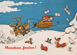 SANTA CLAUS Happy New Year Christmas Vintage Postcard CPSM #PAW562.GB - Santa Claus