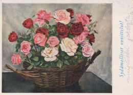 FLOWERS Vintage Postcard CPSM #PAS653.GB - Bloemen