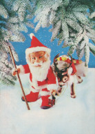 SANTA CLAUS CHRISTMAS Holidays Vintage Postcard CPSM #PAK028.GB - Kerstman