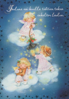 ANGEL CHRISTMAS Holidays Vintage Postcard CPSM #PAG956.GB - Angeli